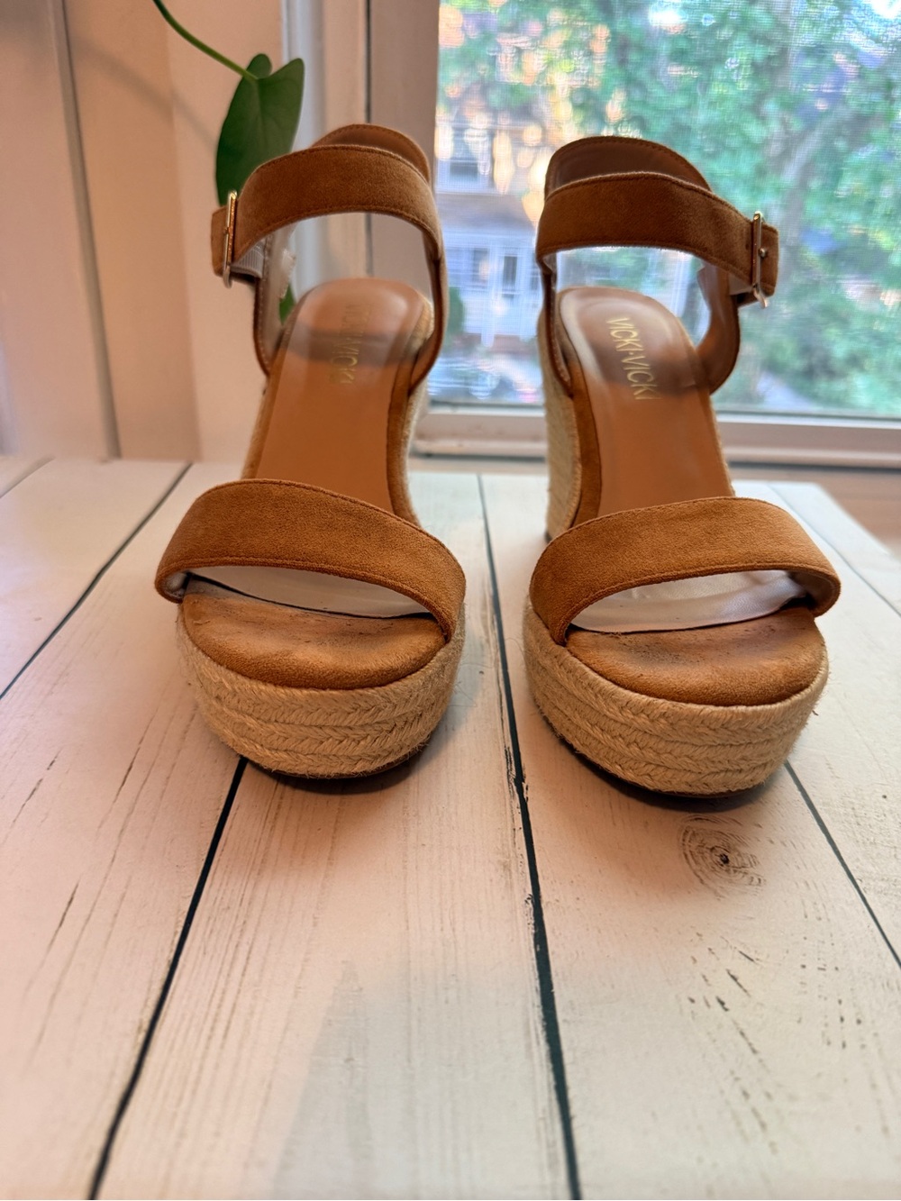 Vicki Vicki | Tan Espadrille Wedge Sandals - Picture 6 of 11